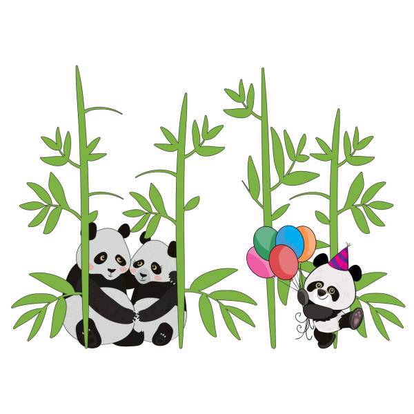 استیکر سالسو طرح Family Panda، Salso Family Panda Sticker