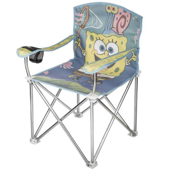 صندلی تاشو کودک توریست مدل Sponge Bob، Tourist Sponge Bob Baby Folding Chair