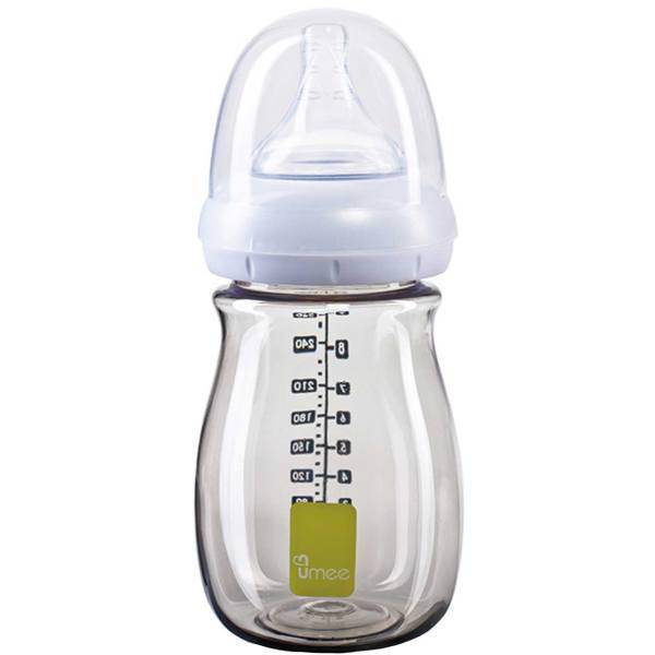 شیشه شیر یومیی مدل N100010-G ظرفیت 260 میلی لیتر، Umee N100010-G Baby Bottle 260 ml