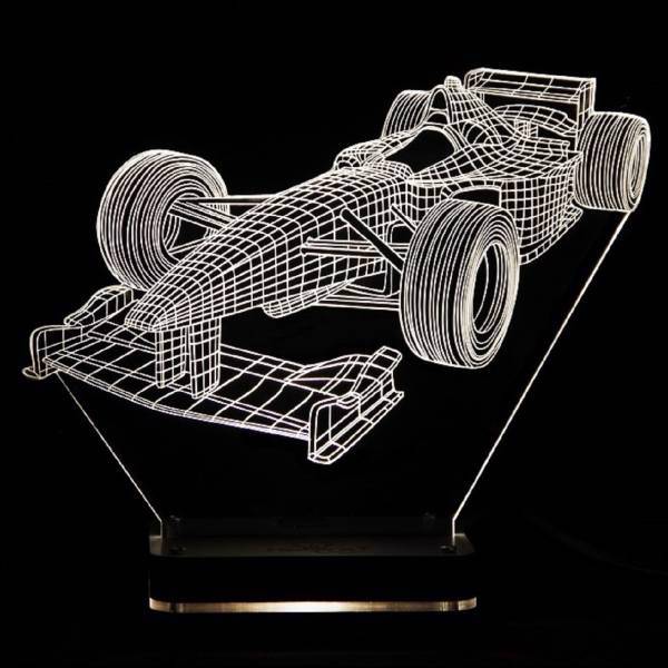 چراغ خواب سه بعدی نورا مدل ماشین مسابقه ای، Noura Formula one 3D Night Light