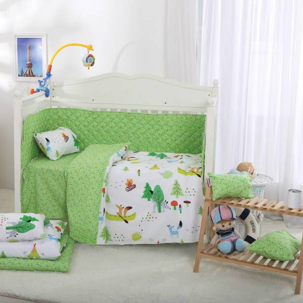 سرویس نوزادی 6 تکه طرحFOX IN THE JUNGLE اسلیپی، Sleepy FOX IN THE JUNGLE Sleep Set Baby 6 Pcs