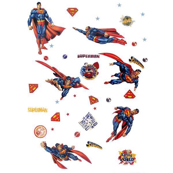 استیکر دکوفان مدل Superman، Decofun Superman Wall Sticker