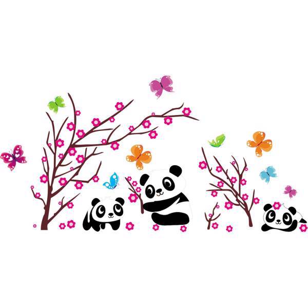 استیکر چوبی جیک جیک مدل پاندا، Jikjik Panda Wood Sticker