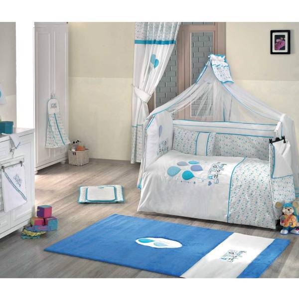 سرویس 9 تکه لحاف کودک کیدبو مدل Happy Birthday، Kidboo Happy Birthday 9 Pieces Kids Duvet Set