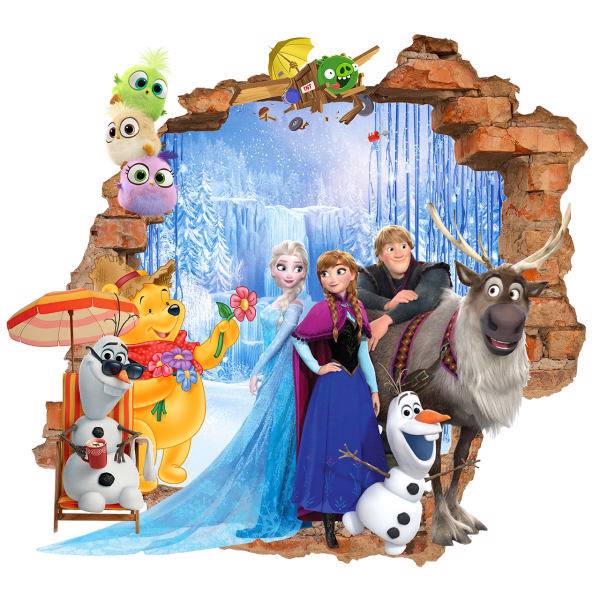 استیکر کودک سالسو مدل خواستگاری پو از السا، pooh and elsa marriage