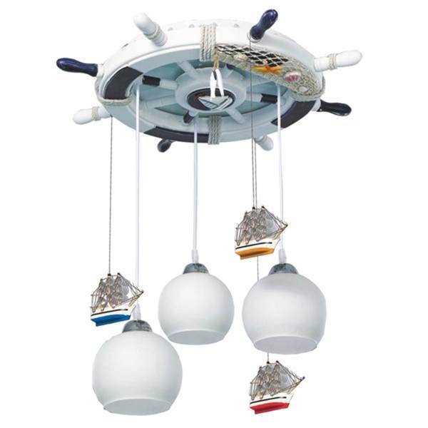 لوستر کودک ویتالایتینگ مدل سکان کشتی، Vitalighting Shipswheel Children Chandelier