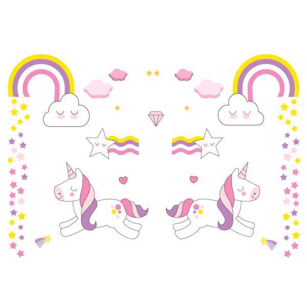 استیکر سالسو طرح Twin Unicorn، Salso Twin Unicorn Sticker