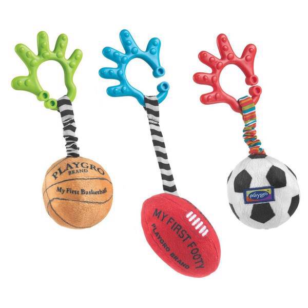 آویز توپی پلی گرو مدل سه‌ عددی، Playgro Balls Doll Pendant Pack Of 3