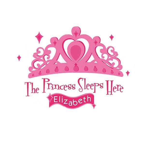 استیکر رومیت مدل Princess Sleeps Here، Roommate Princess Sleeps Here Sticker