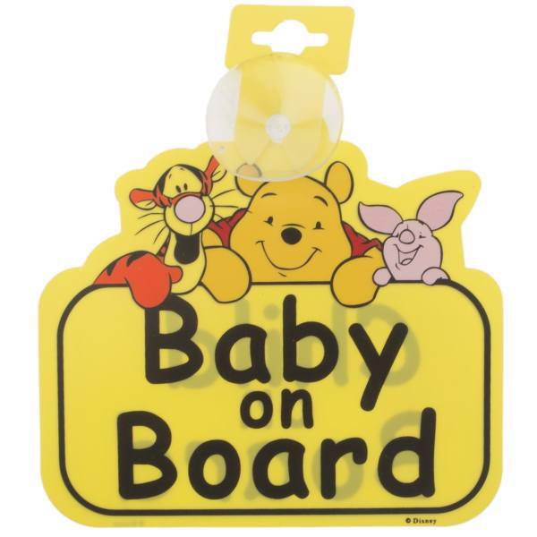 استیکر کودک بیبی آن بورد مدل Winnie the Pooh، Winnie the Pooh Baby On Board Sticker