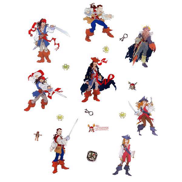 استیکر دکوفان مدل پایرتس، Decofun Pirates Wall Sticker