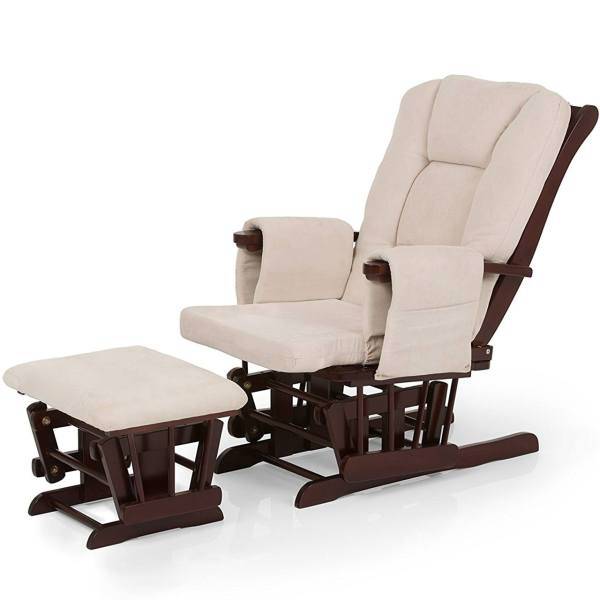 صندلی استراحت مادر هاوک مدل Glider Deluxe Recline Walnut Beige، Hauck Glider Deluxe Recline Walnut Beige Chair rest