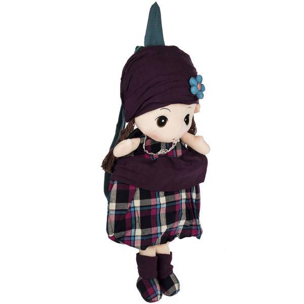 کوله پشتی اچ دبلیو دی مدل Purple Plaid Dress، HWD Backpack Purple Plaid Dress