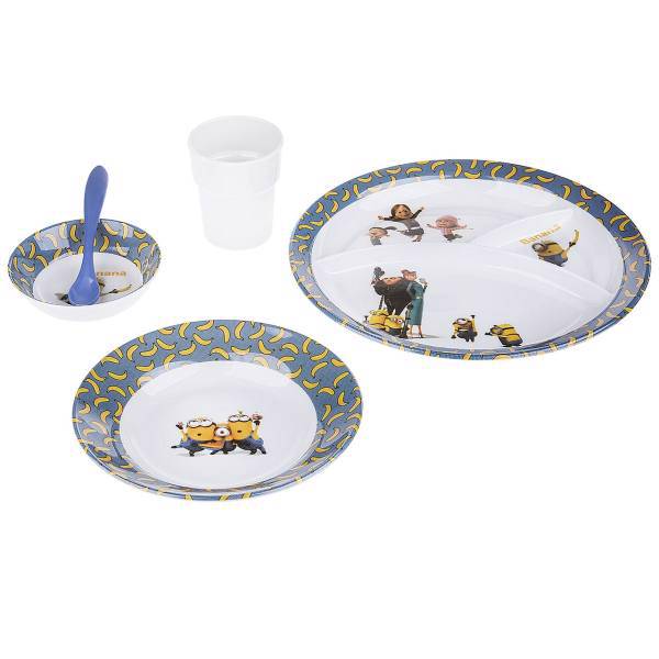 ست 5 تکه غذاخوری کودک یزدگل مدل Minion، YazdGol Minion Baby Dish Set 5 Piece