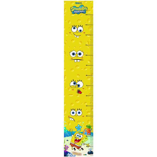 استیکر اندازه گیری قد باران کیدز طرح باب اسفنجی، Sponge Bob Wall-Mount Height Measure