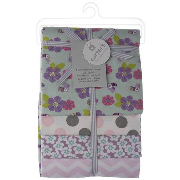 خشک کن کارترز مدل Flower and Parrot بسته 4 عددی، Carters Flower and Parrot Drying Towel Pack of 4