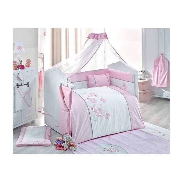 سرویس 9 تکه لحاف کودک کیدبو مدل Sweet Flowers، Kidboo Sweet Flowers 9 Pieces Kids Duvet Set