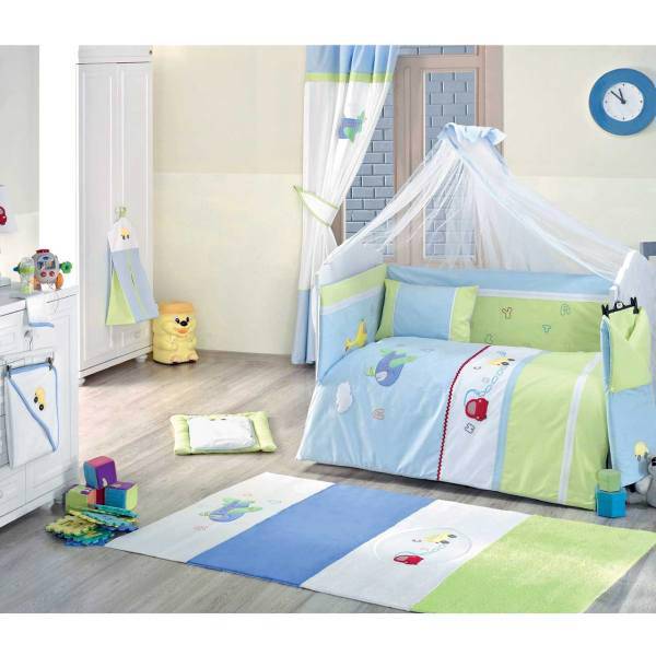 سرویس 9 تکه لحاف کودک کیدبو مدل Traffic Jam، Kidboo Traffic Jam 9 Pieces Kids Duvet Set