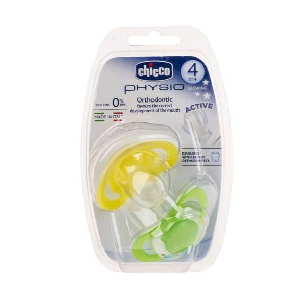 پستانک چیکو مدل 38016 بسته 2 عددی، Chicco 38016 Orthodontic Pacifier Pack Of 2