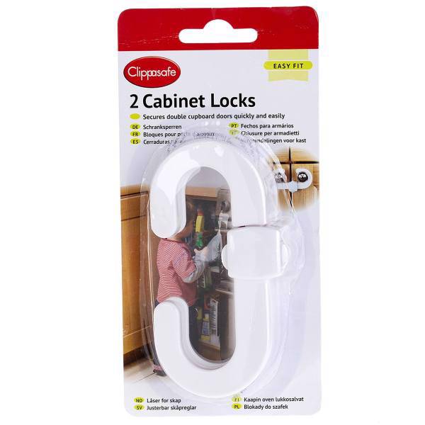 قفل کابینت کودک دو عددی کلیپاسیف مدل CL721، Clippasafe CL721 Cabinet Locks 2 Pack