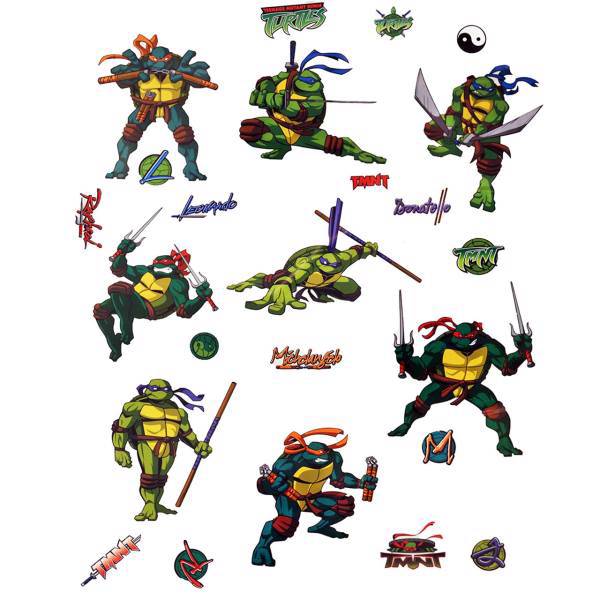 استیکر دکوفان مدل لاکپشت های نینجا، Decofun Ninja Turtles Wall Sticker