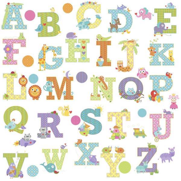 استیکر رومیت مدل Dena Animal Alphabet Wall Dcls، Roommate Dena Animal Alphabet Wall Dcls Sticker