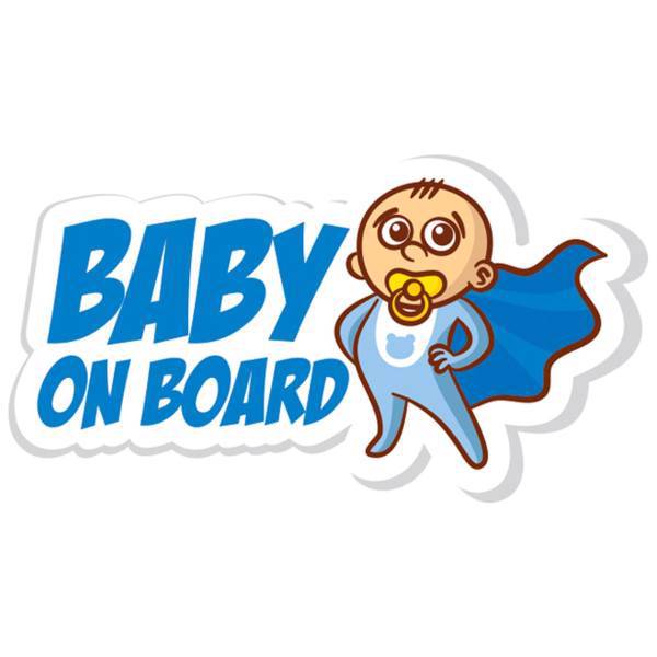 استیکر کودک بیبی آن بورد گراسیپا مدل بیبی آن بورد 06، Grasipa Baby On Board 06 Sticker