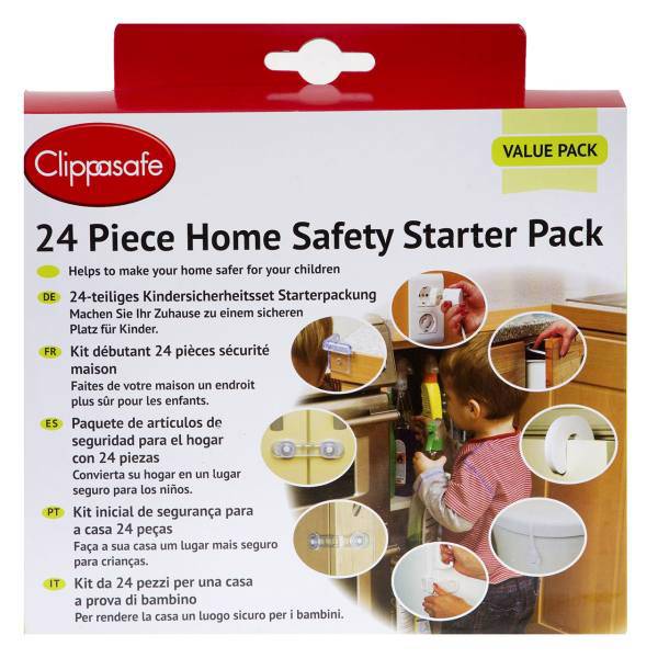 ست 24 عددی ایمنی کودک کلیپاسیف مدل CL901، Clippasafe CL901 Safety Kids Set 24 pcs