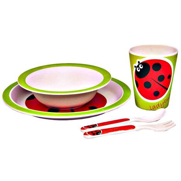 ست 5 پارچه کودک بامبو فیبر کد 102570، Bamboo Fiber 102570 5 pieces Feeding Set