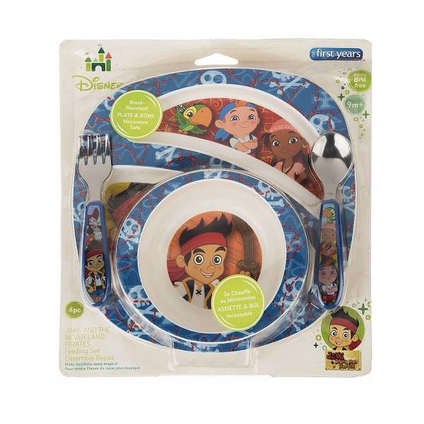 ست 4 تکه غذاخوری فرست یرز مدل پسر، The First Years Boy 4 Pieces Feeding Set