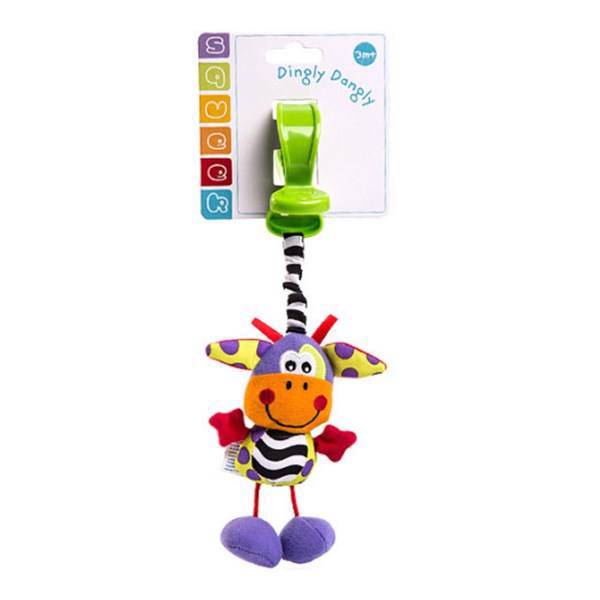 آویز عروسکی پلی گرو مدل گاو، Playgro Cow Doll Pendant