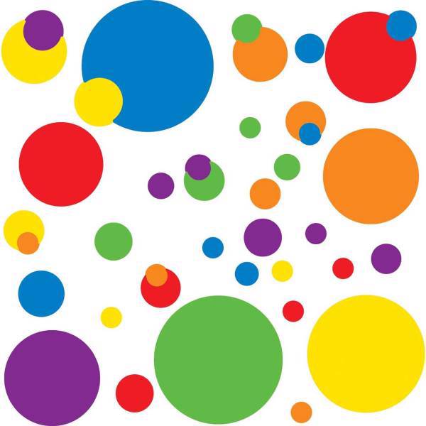 استیکر رومیت مدل Just Dots Primary Peel And Stick Wall Decals، Roommate Just Dots Primary Peel And Stick Wall Decals Sticker