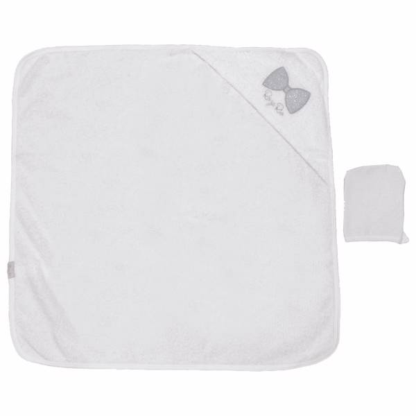 ست 2 تکه حوله نوزادی روزاریو مدل 435158Gray، RosaRio 435158Gray Towel Set 2Pcs