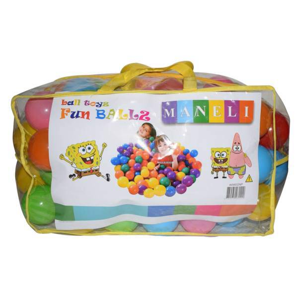 توپ استخر مانلی مدل NP49602 بسته 100 عددی، Maneli NP49602 Pool Toys BallPack Of100