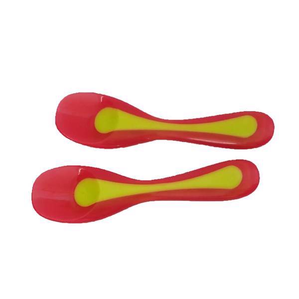 قاشق حرارتی کودک برادر مکس مدل 2Heat Sensitive Travel - بسته 2 عددی، Brother Max 2Heat Sensitive Travel Spoons 2 Pieces