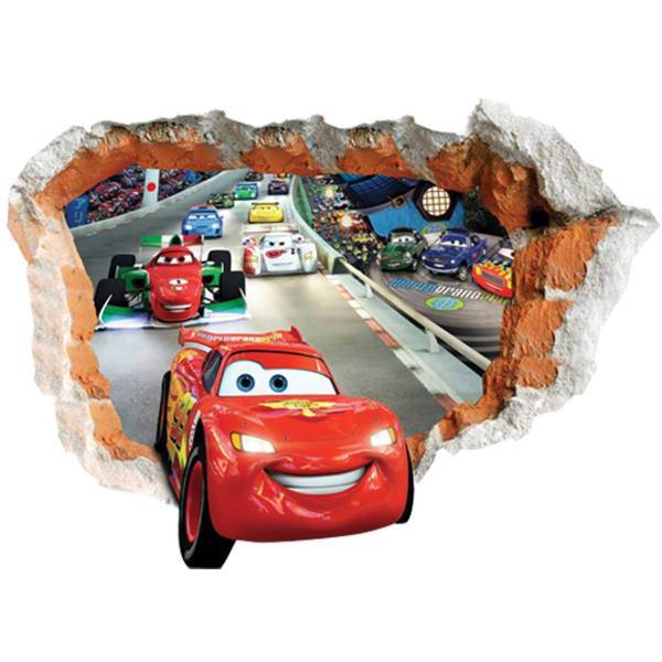 استیکر سه بعدی ژیوار طرح ماشین ها، Zhivar Cars 3D Wall Sticker