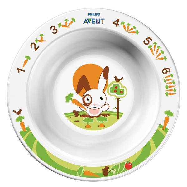 ظرف غذای کودک اونت مدل Rabbit SCF706، Avent Rabbit SCF706 Baby Dish