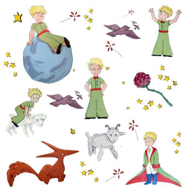 استیکر دکوفان مدل شازده کوچولو، Decofun Le Petit Prince Wall Sticker