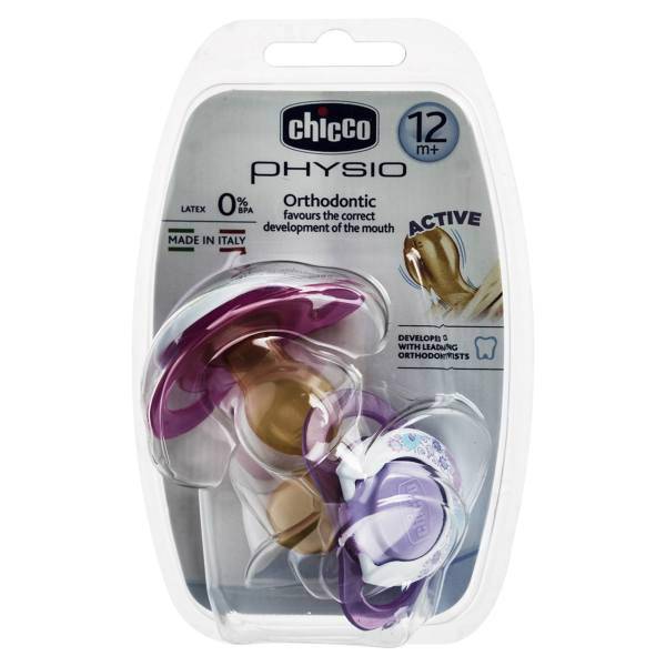 پستانک ارتودنسی چیکو مدل 72924PV بسته 2 عددی، Chicco 72924PV Orthodontic Pacifier Pack Of 2