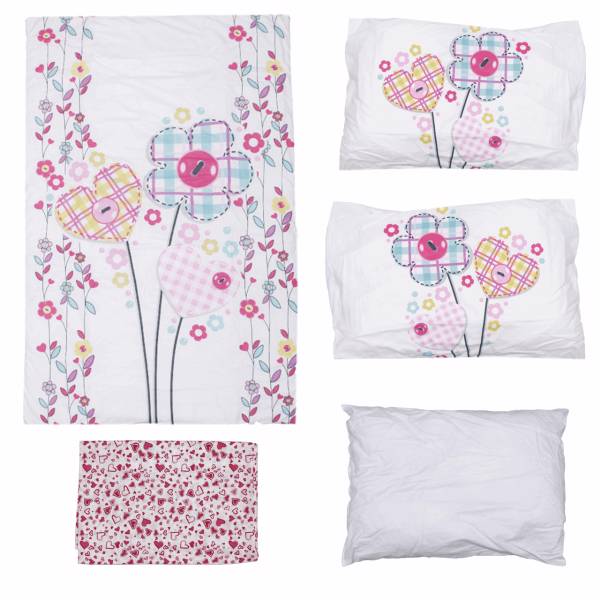 سرویس 5 تکه خواب کودک کیدبو مدل Flower، Kidboo Flower Baby Sleeping Set 5 Pcs