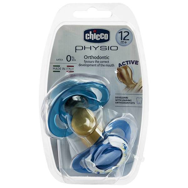 پستانک ارتودنسی چیکو مدل 72924BG بسته 2 عددی، Chicco 72924BG Orthodontic Pacifier Pack Of 2