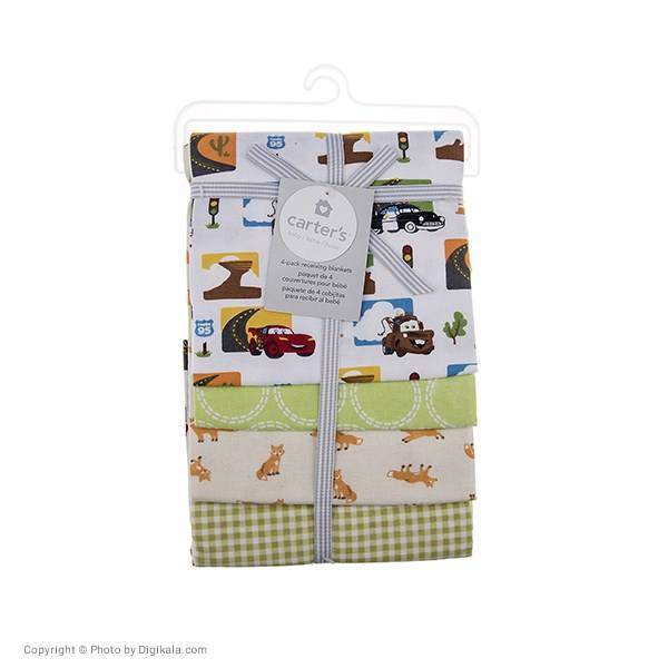 خشک کن کارترز مدل Cars بسته 4 عددی، Carters Cars Drying Towel Pack of 4