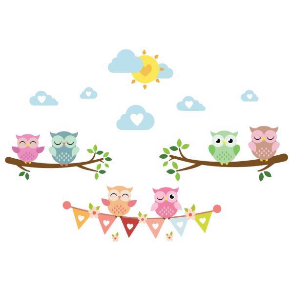 استیکر سالسو طرح Lovely Owl، Salso Lovely Owl Sticker