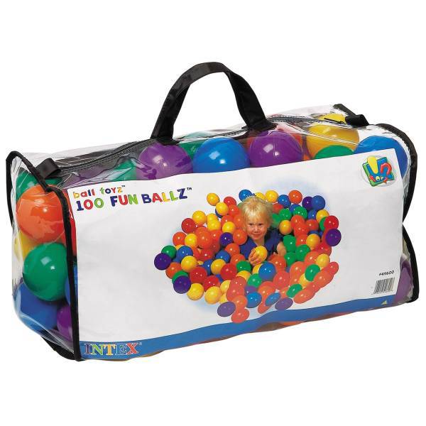 توپ استخر اینتکس مدل 49600 بسته 100 عددی، Intex 49600 Pool Toys Ball Pack Of 100