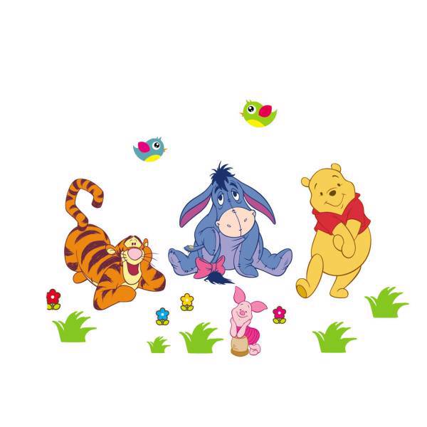 استیکر چوبی جیک جیک مدل Pooh And Friends، jikjik Pooh And Friends Wood Sticker