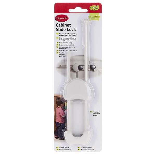 قفل کابینت کلیپاسیف مدل CL722، Clippasafe Cabinet Slide Lock - SafetyPlus Range CL722