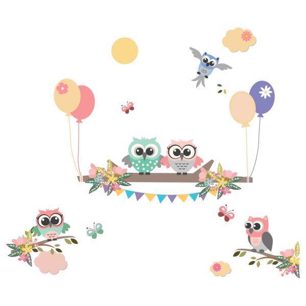 استیکر سالسو طرح 5 Owls، Salso 5 Owls Sticker