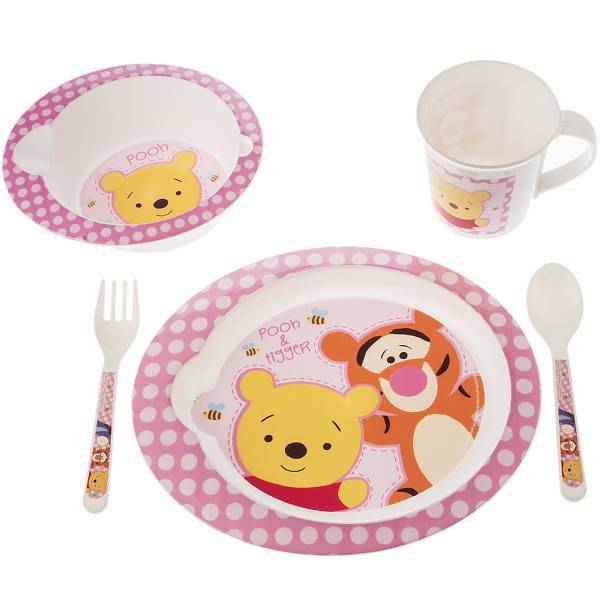 ست 5 تکه غذاخوری دیزنی بیبی مدل Pooh And Tigger، Disney Baby Pooh And Tigger Sheep 5 Pieces Feeding Set