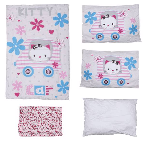 سرویس 5 تکه خواب کودک کیدبو مدل Kitty، Kidboo Kitty Baby Sleeping Set 5 Pcs