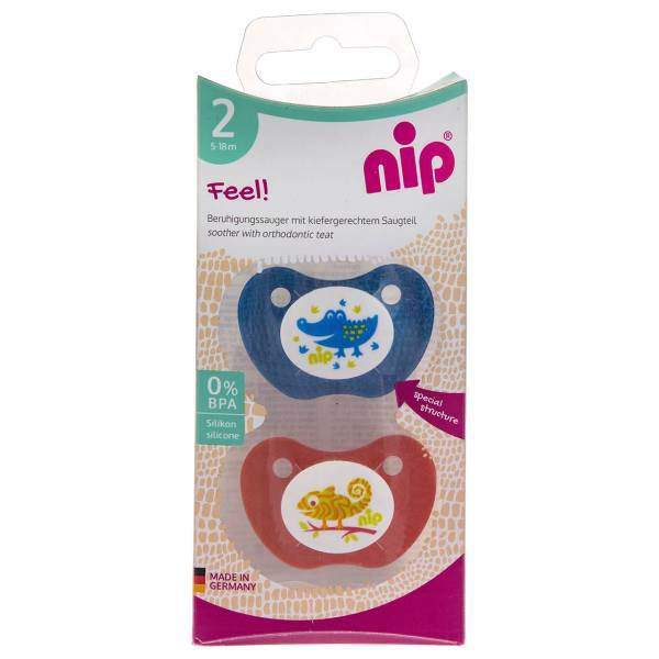 پستانک ارتودنسی نیپ مدل 31306BO بسته 2 عددی، Nip 31306BO Pacifier And Accessories Orthodontic Size2 Pack Of 2